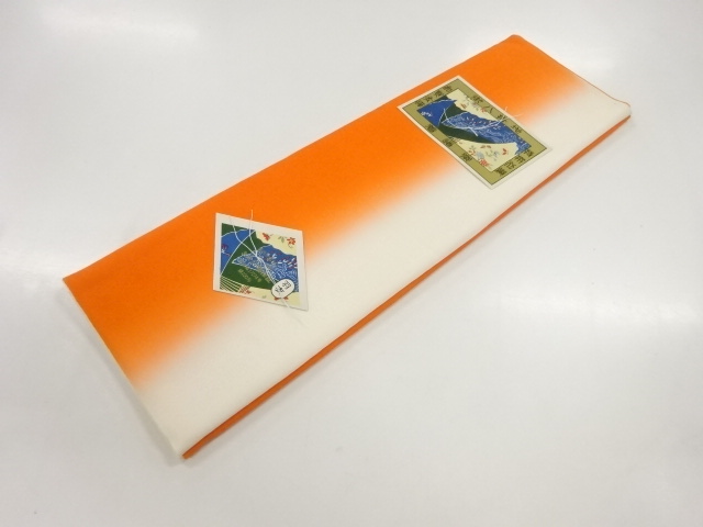 JAPANESE KIMONO / ANTIQUE CLOTH FOR HAKKAKE / SILK / BOKASHI
